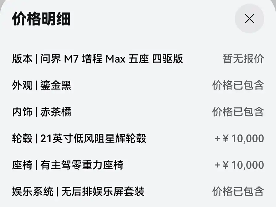 Used HUAWEI AITO M7 2026 extended range Max four-wheel drive version 5 seats