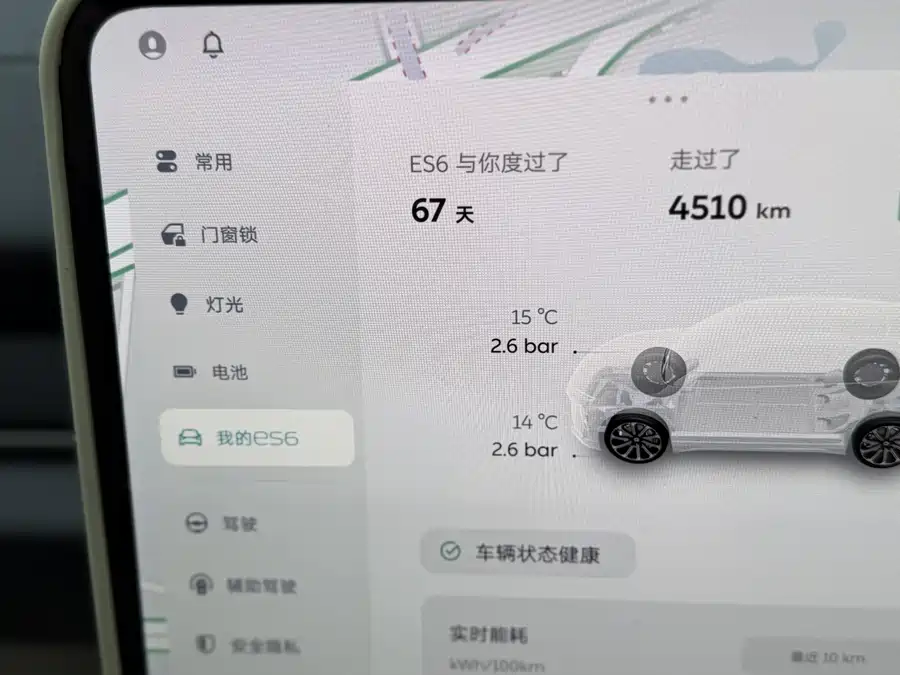 Used NIO ES6 2025 model 75kWh