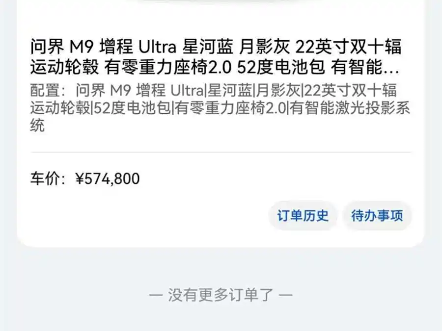 Used AITO M9 2024 extended range Ultra version 52kWh 6-seater version